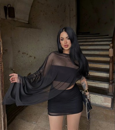 Kadın Transparan Detay Büstiyer Ve Etek Takım