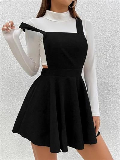 Kadın Triko Boğazlı Salopet Elbise