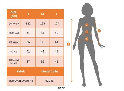 Kadın Truvakar Kollu Bisiklet Yaka Kemersiz Yırtmaç Detaylı Uzun Ithal Krep Elbise