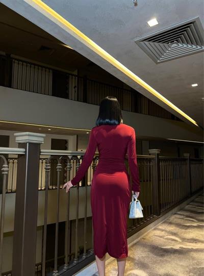 Kadın Uzun Kol Inci Detay Sandy Kumaş Kruvaze Elbise