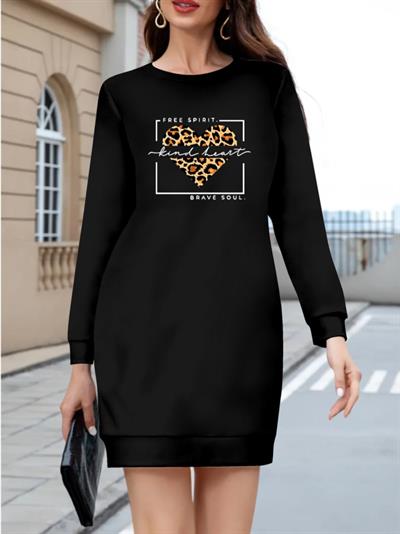 Kadın Uzun Kollu Bisiklet Yaka Desenli Viskon Iki Iplik Bluz