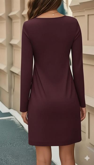 Kadın Uzun Kollu Bisiklet Yaka çiçek Desenli Mini Dalgıç Elbise