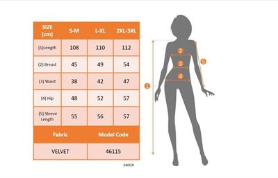 Kadın Uzun Kollu Bot Yaka Yanı Taş Detaylı Midi Kadife Elbise