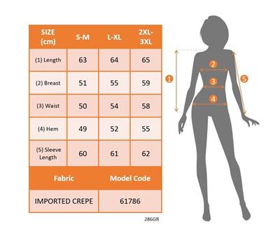 Kadın Uzun Kollu Damla Detaylı Ithal Krep Bluz