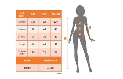 Kadın Uzun Kollu Geometrik Yakalı Yandan Yırtmaçlı Uzun Janjan Krep Elbise