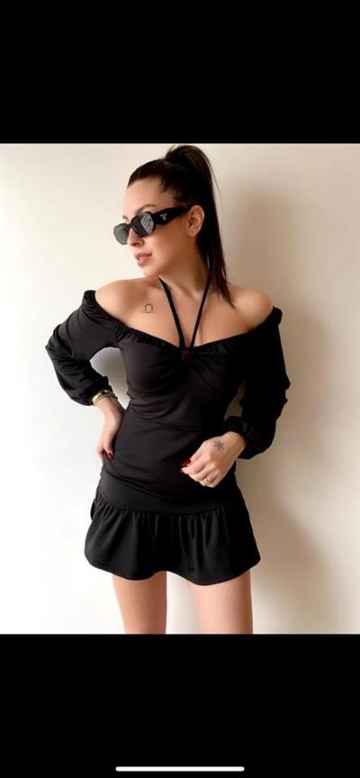 Kadın Uzun Kollu Halter Yaka Detay Mini Elbise