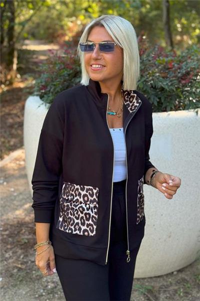 Kadın Uzun Kollu Lepoar Cep Detay Modal Kumaş Ikili Takım