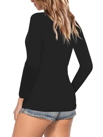 Kadın Uzun Kollu V Yaka Bluz