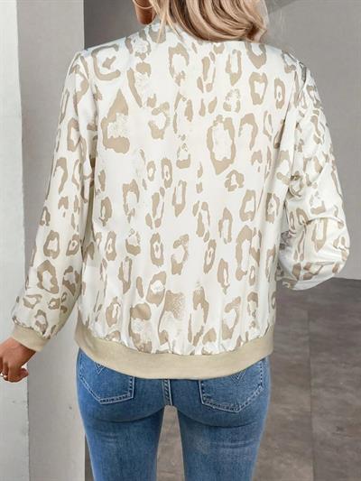 Kadın Uzun Kollu önden Fermuarlı Modal Ceket