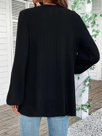 Kadın Uzun Kollu önü Açık şardonlu Kaşkorse Ceket