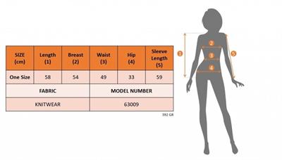 Kadın Uzun Kollu üç Renk Triko Bluz