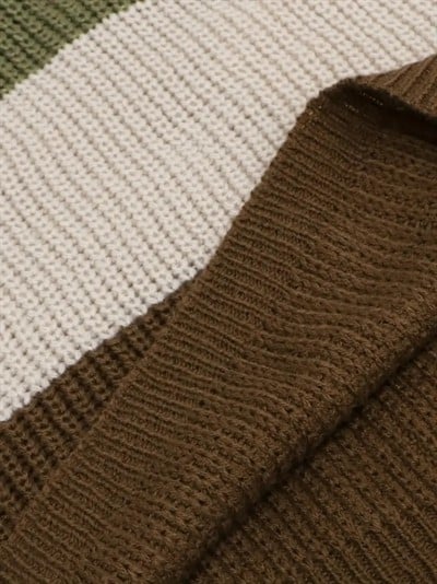 Kadın V Yaka 4 Renk Kolsuz Triko Bluz