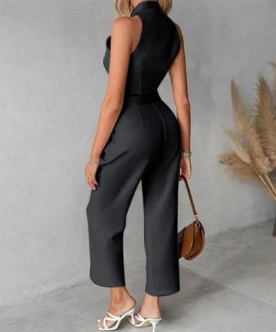 Kadın Yelek Ve Bol Paça Kısa Pantolon Fırsat ürün Ikili Takım