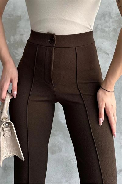 Kadın Yeni Sezon Yüksek Bel Dört Mevsim Palazzo Pantolon