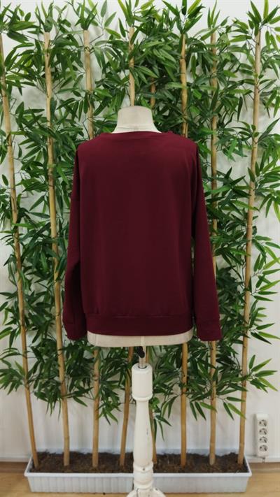 Kadın Yılbaşı özel Uzun Kollu Bisiklet Yaka Desenli Viskon Iki Iplik Bluz