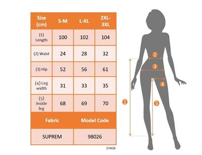 Kadın Yüksek Bel Desenli Lastikli Süprem Pantolon
