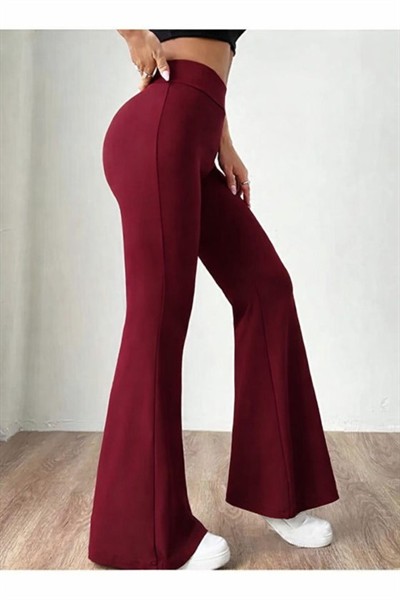 Kadın Yüksek Bel Ispanyol Paça Tayt