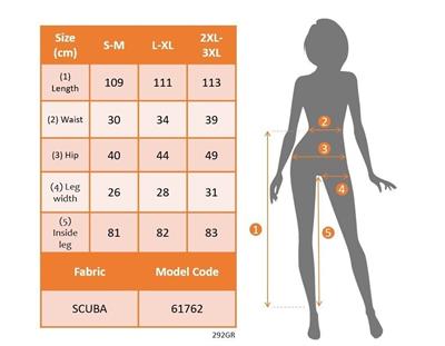 Kadın Yüksek Bel İspanyol Paçalı Yanlardan şerit Detaylı Dalgıç Tayt Pantolon