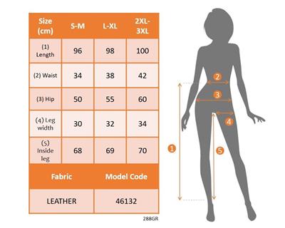 Kadın Yüksek Bel Lastikli Cepli Deri Pantolon