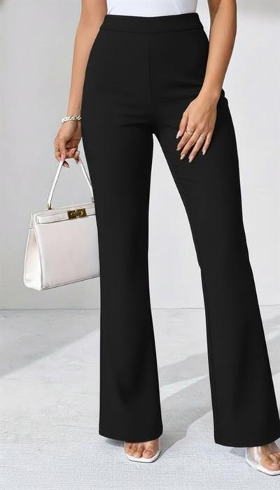 Kadın Yüksek Bel Paçaya Doğru Geniş Dalgıç Pantolon