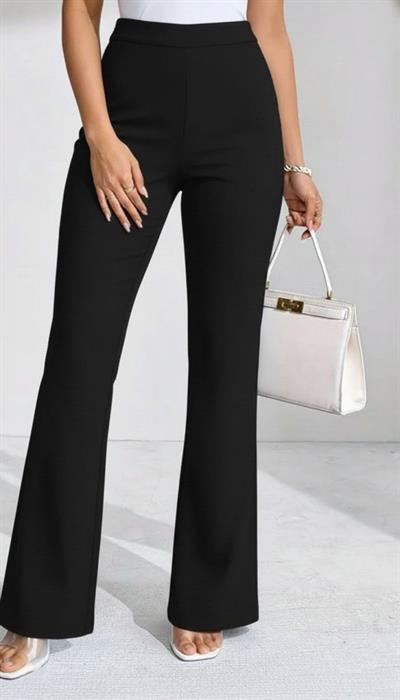 Kadın Yüksek Bel Paçaya Doğru Geniş Dalgıç Pantolon