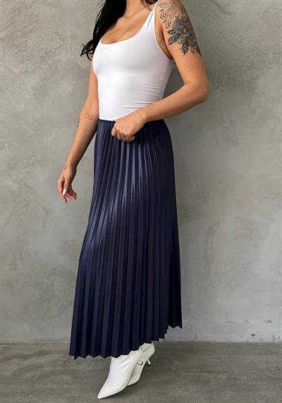 Kadın Yüksek Bel Pliseli Etek