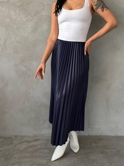 Kadın Yüksek Bel Pliseli Etek