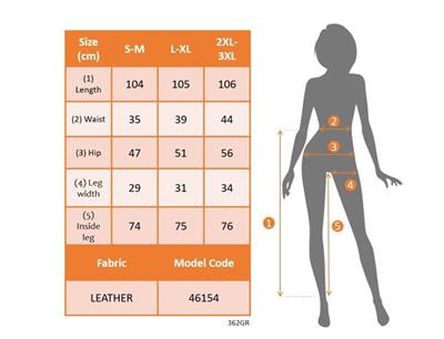 Kadın Yüksek Bel Yan Kargo Cep Detaylı Deri Pantolon