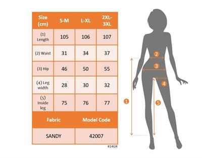 Kadın Yüksek Bel Yanları Volanlı Cepli Sandy Pantolon