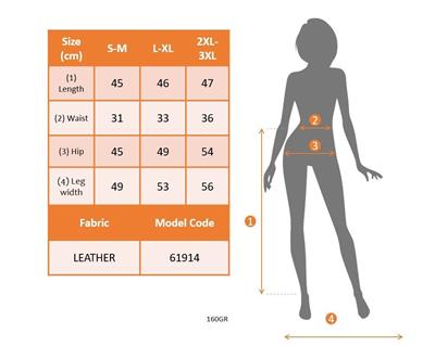 Kadın Yüksek Belli Yandan çivili Mini Deri Etek