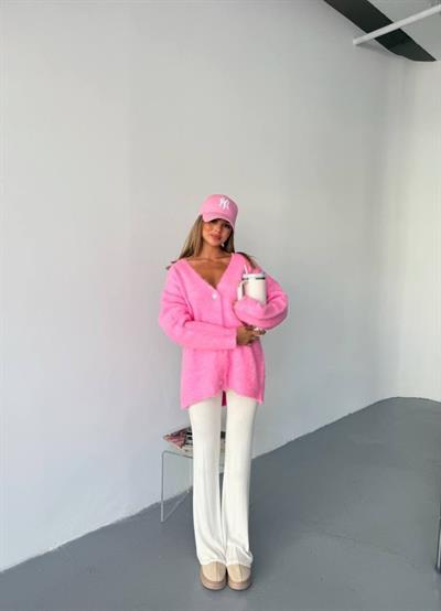 Kadın şardonlu Uzun Triko Hırka