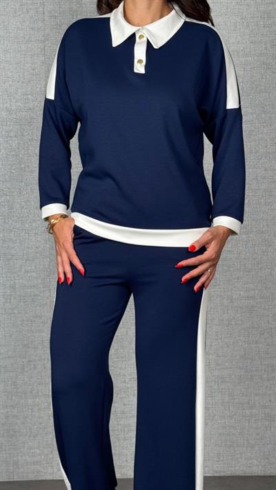 Kadın şerit Detay Modal Kumaş Ikili Takım