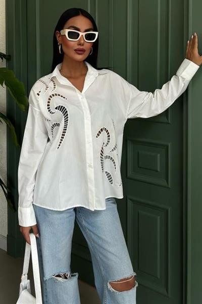 Karlie Brode Nakışlı Gömlek 3369-08
