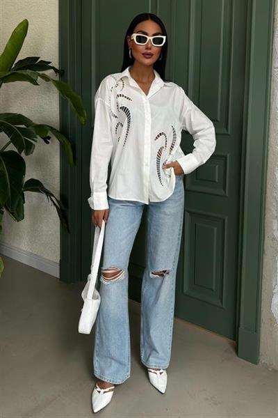 Karlie Brode Nakışlı Gömlek 3369-08