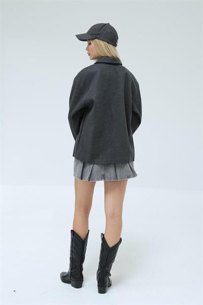 Kaşe Biker - Antrasit