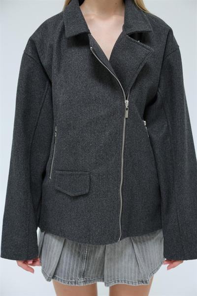 Kaşe Biker - Antrasit