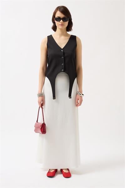 Kemer Detay V Yaka Yelek