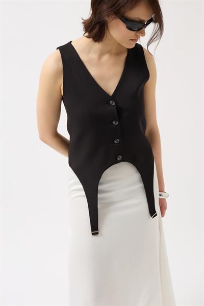 Kemer Detay V Yaka Yelek