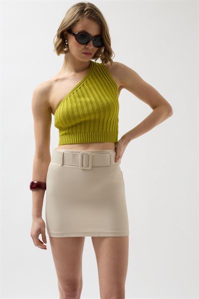 Kemerli Mini Etek