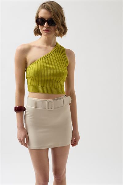 Kemerli Mini Etek