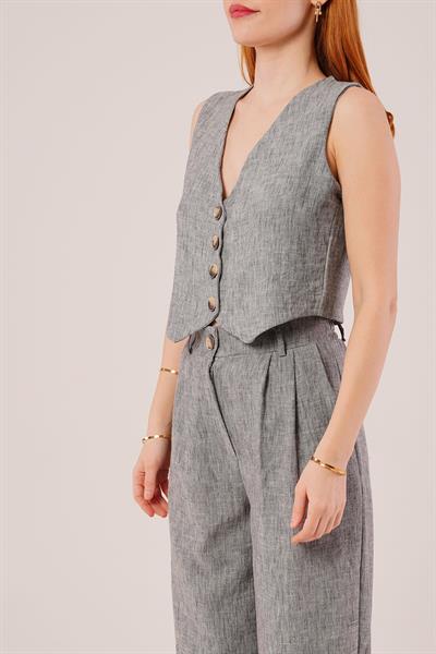 Kırçıllı Desen Antrasit Takım