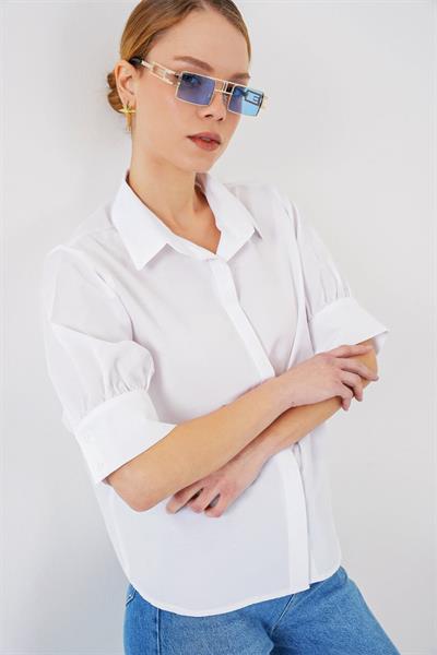 Kısa Kol Gömlek 20312 - Beyaz