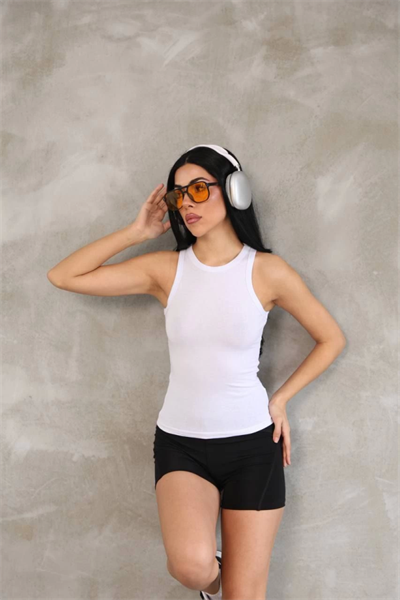 Kolsuz Badi Bluz - Beyaz