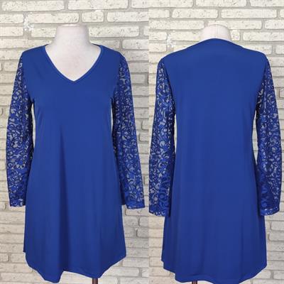 Kolu Tüllü V Yaka Janes Sandy Kumaş Elbise.85cm