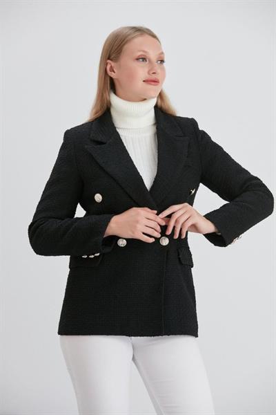 Kruvaze Tüvit Ceket