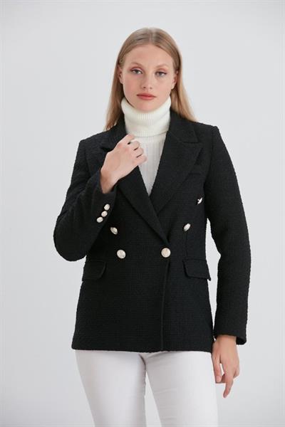 Kruvaze Tüvit Ceket