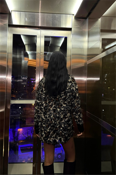 LEOPAR SAÇAKLI PAYETLİ GÖMLEK MANŞET SATEN DETAYLI - Siyah