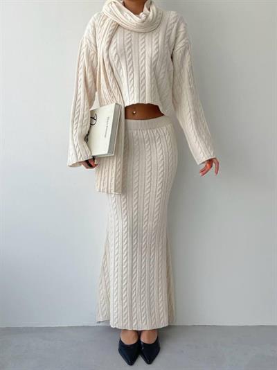 Laon Şallı Triko Takım