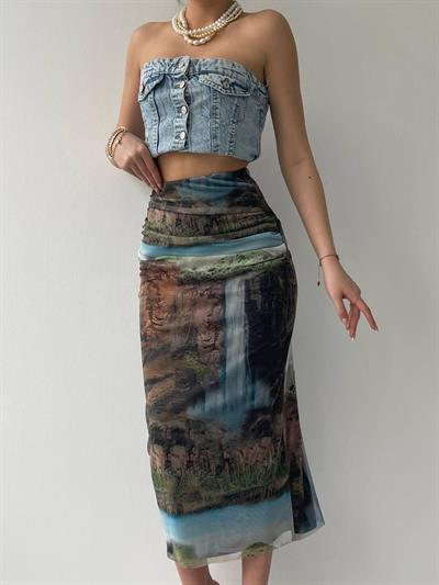 Lara Transparan Midi Etek