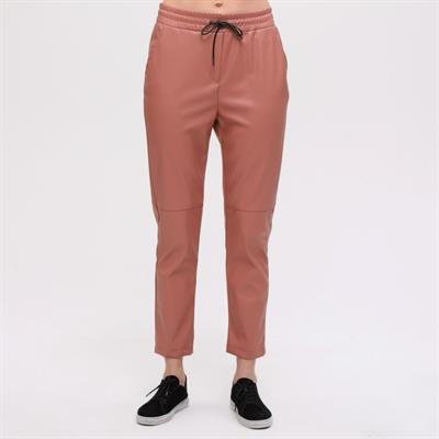 Lasti̇kli̇ Kordonlu Şardon Deri̇ Pantolon